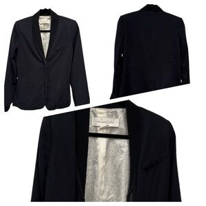 Treasure & Bond Collared Bomber Jacket zip front size XS